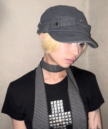 Never mind the XU（ネバーマインドザエックスユー）の「【Never mind the XU】double belt strap cap / 【ネバーマインド ザ エックスユー】ダブルベルトストラップワークキャップ＜着用動画あり＞（キャップ）」