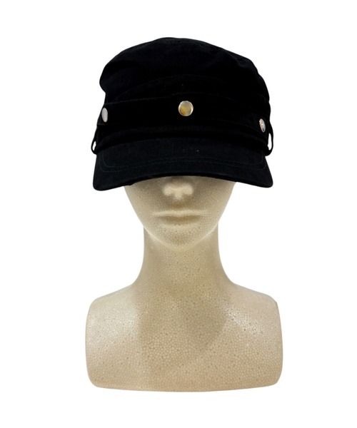 Never mind the XU(ネバーマインドザエックスユー)の「【Never mind the XU】double belt strap cap / 【ネバーマインド ザ エックスユー】ダブルベルトストラップワークキャップ<着用動画あり>(キャップ・メンズ・チャコール/ブラック・ONE SIZE)」の10枚目の写真