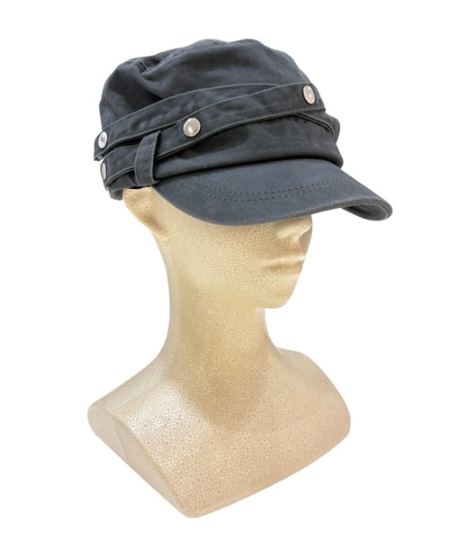 Never mind the XU(ネバーマインドザエックスユー)の「【Never mind the XU】double belt strap cap / 【ネバーマインド ザ エックスユー】ダブルベルトストラップワークキャップ<着用動画あり>(キャップ・メンズ・チャコール/ブラック・ONE SIZE)」の20枚目の写真