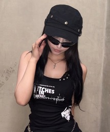 Never mind the XU（ネバーマインドザエックスユー）の「【Never mind the XU】double belt strap cap / 【ネバーマインド ザ エックスユー】ダブルベルトストラップワークキャップ＜着用動画あり＞（キャップ）」