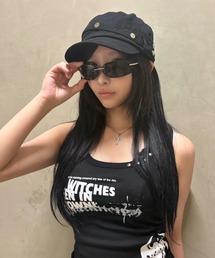 Never mind the XU（ネバーマインドザエックスユー）の「【Never mind the XU】double belt strap cap / 【ネバーマインド ザ エックスユー】ダブルベルトストラップワークキャップ＜着用動画あり＞（キャップ）」