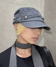 XU（エックスユー）の「【Never mind the XU】double belt strap cap / 【ネバーマインド ザ エックスユー】ダブルベルトストラップワークキャップ＜着用動画あり＞（キャップ）」