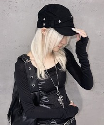 XU（エックスユー）の「【Never mind the XU】double belt strap cap / 【ネバーマインド ザ エックスユー】ダブルベルトストラップワークキャップ＜着用動画あり＞（キャップ）」