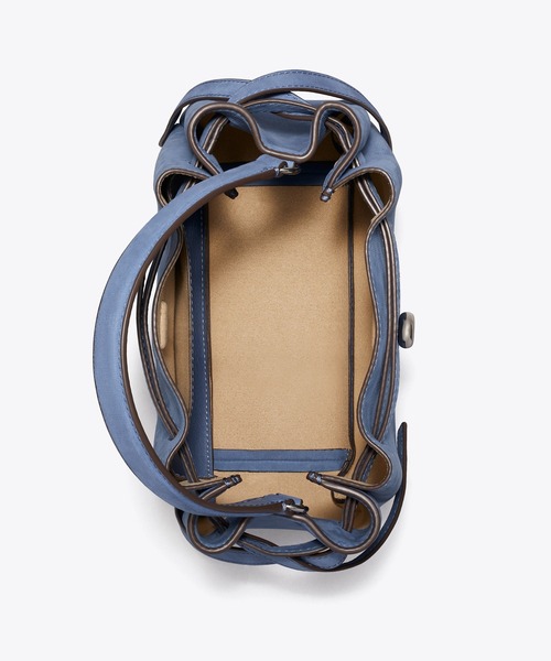 TORY BURCH（トリーバーチ）の「ロミー ヌバック バケットバッグ（ショルダーバッグ・レディース・ブルー・ONE SIZE）」の2枚目の写真