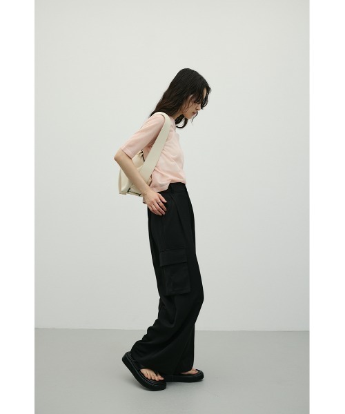 STYLEMIXER(スタイルミキサー)の「ウォッシャブルリネンミックスニットT(ニット/セーター・レディース・ブラウン/ホワイト/ブラック/ピンク・FREE)」の18枚目の写真