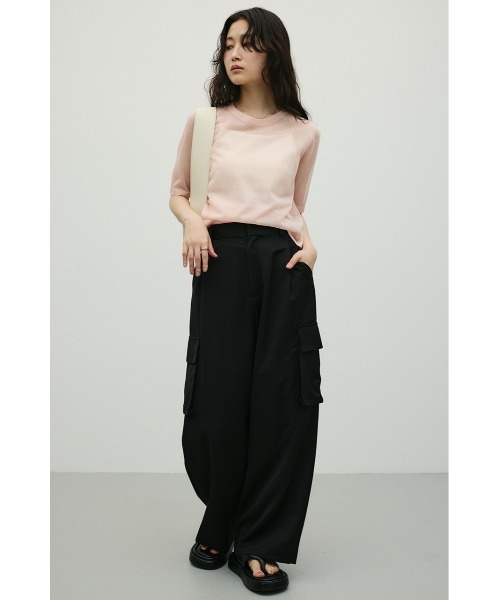STYLEMIXER(スタイルミキサー)の「ウォッシャブルリネンミックスニットT(ニット/セーター・レディース・ブラウン/ホワイト/ブラック/ピンク・FREE)」の20枚目の写真