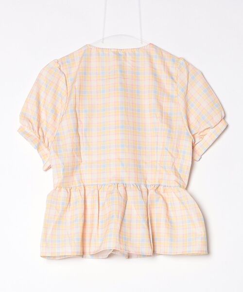 gossip！ロサンゼルス（ゴシップロサンゼルス）の「YUGA　パステルカラーのチェック柄ブラウス（シャツ/ブラウス・レディース・イエロー・M/L/XL）」の2枚目の写真