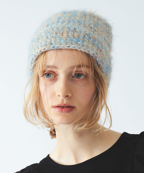 Ray BEAMS(レイビームス)の「ミックス ハンドニット ハット 26FW(ハット・レディース・ミント/グレー/ネイビー・ONE SIZE)」の4枚目の写真