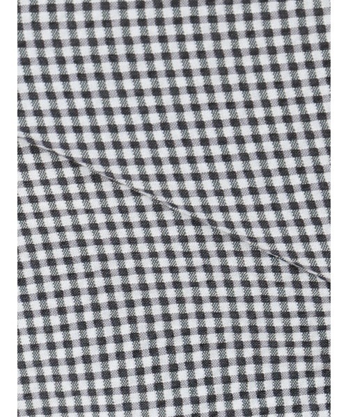 SUIT SQUARE（スーツスクエア）の「隠しボタンダウンカラーシャツ／半袖／ウォッシャブル／撥水／コットンブレンドサッカー／Dot Air（シャツ/ブラウス・メンズ・ブラック/ネイビー・M/S/LL/L）」の4枚目の写真