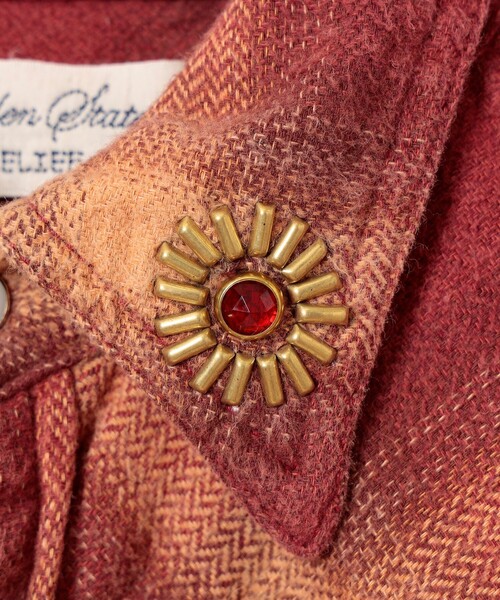 REMI RELIEF（レミレリーフ）の「【イベント限定】【別注】REMI RELIEF / Check Western shirt Classic Fit Red（シャツ/ブラウス・メンズ・レッド・XXX-LARGE/XX-LARGE/X-LARGE/LARGE/MEDIUM/SMALL）」の5枚目の写真