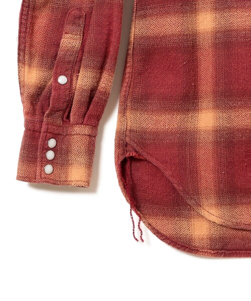REMI RELIEF（レミレリーフ）の「【イベント限定】【別注】REMI RELIEF / Check Western shirt Classic Fit Red（シャツ/ブラウス・メンズ・レッド・XXX-LARGE/XX-LARGE/X-LARGE/LARGE/MEDIUM/SMALL）」の6枚目の写真
