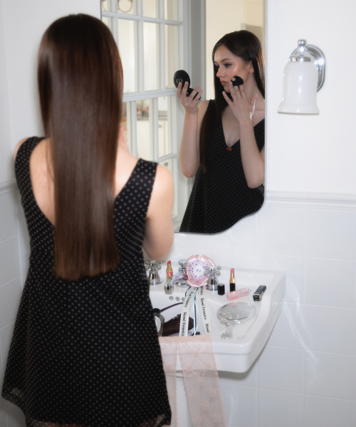 ROSEFRANTZ（ロゼフランツ）の「Rose Dot Chiffon Mini Dress [Black]（ワンピース・レディース・ブラック・SMALL/MEDIUM）」の7枚目の写真