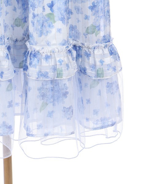 axes femme(アクシーズファム)の「紫陽花柄ショルダーリボンワンピース(ワンピース・レディース・ホワイト/ラベンダー・FREE)」の13枚目の写真