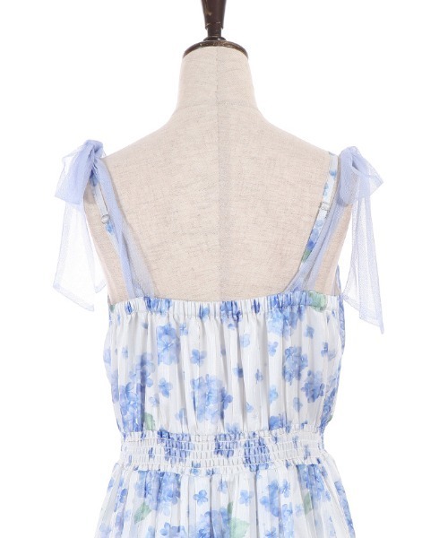 axes femme(アクシーズファム)の「紫陽花柄ショルダーリボンワンピース(ワンピース・レディース・ホワイト/ラベンダー・FREE)」の16枚目の写真