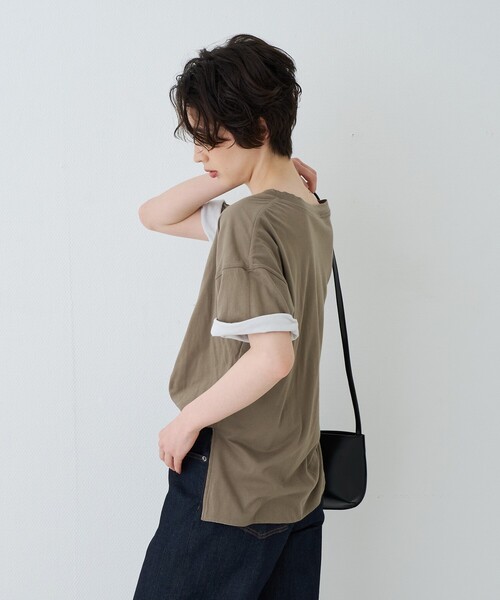 Rouge vif Anna(ルージュヴィフアンナ)の「2WAYコットンリバーシブルロゴTシャツ(Tシャツ/カットソー・レディース・ホワイト/スミクロ・フリー)」の18枚目の写真