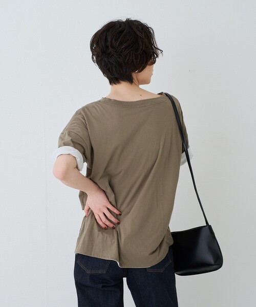 Rouge vif Anna(ルージュヴィフアンナ)の「2WAYコットンリバーシブルロゴTシャツ(Tシャツ/カットソー・レディース・ホワイト/スミクロ・フリー)」の5枚目の写真