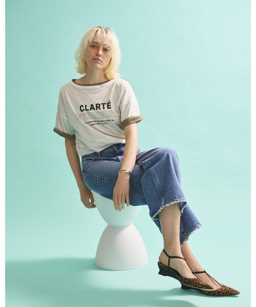 Rouge vif Anna(ルージュヴィフアンナ)の「2WAYコットンリバーシブルロゴTシャツ(Tシャツ/カットソー・レディース・ホワイト/スミクロ・フリー)」の20枚目の写真