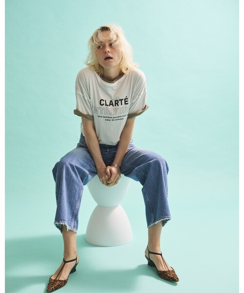 Rouge vif Anna(ルージュヴィフアンナ)の「2WAYコットンリバーシブルロゴTシャツ(Tシャツ/カットソー・レディース・ホワイト/スミクロ・フリー)」の15枚目の写真