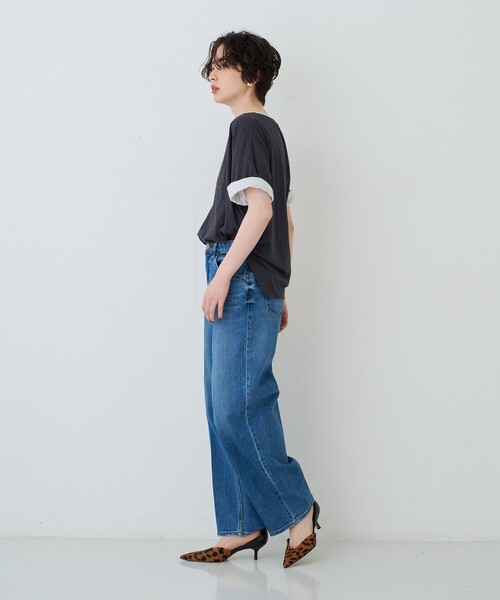 Rouge vif Anna(ルージュヴィフアンナ)の「2WAYコットンリバーシブルロゴTシャツ(Tシャツ/カットソー・レディース・ホワイト/スミクロ・フリー)」の8枚目の写真
