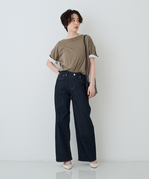 Rouge vif Anna(ルージュヴィフアンナ)の「2WAYコットンリバーシブルロゴTシャツ(Tシャツ/カットソー・レディース・ホワイト/スミクロ・フリー)」の19枚目の写真