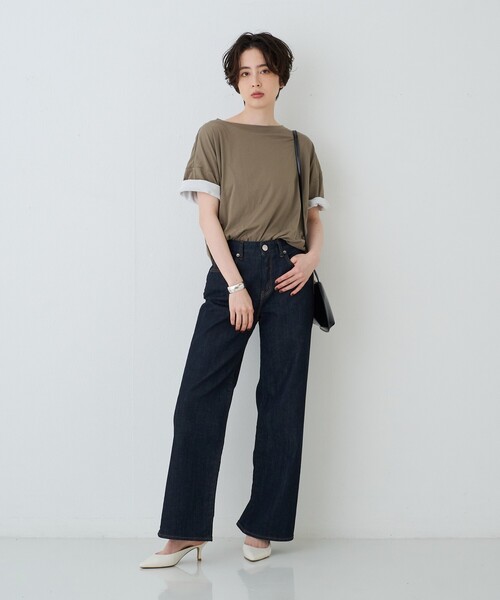 Rouge vif Anna(ルージュヴィフアンナ)の「2WAYコットンリバーシブルロゴTシャツ(Tシャツ/カットソー・レディース・ホワイト/スミクロ・フリー)」の10枚目の写真