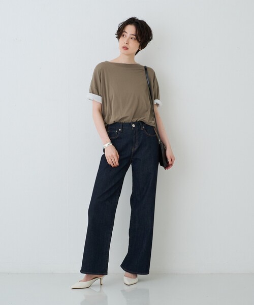 Rouge vif Anna(ルージュヴィフアンナ)の「2WAYコットンリバーシブルロゴTシャツ(Tシャツ/カットソー・レディース・ホワイト/スミクロ・フリー)」の17枚目の写真