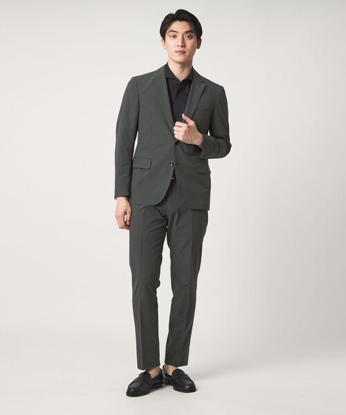 A DAY IN THE LIFE UNITED ARROWS(アデイインザライフユナイテッドアローズ)の「サッカー 2ボタン ジャケット-セットアップ対応・マシンウォッシャブル-<A DAY IN THE LIFE>(テーラードジャケット・メンズ・ダークグレー/ネイビー・M/L/S/XL)」の7枚目の写真