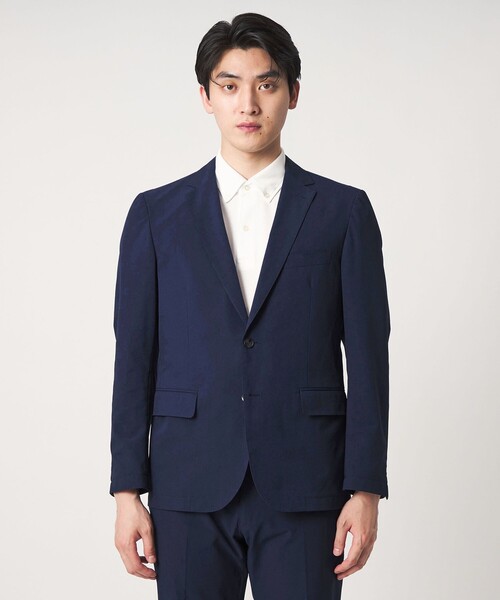A DAY IN THE LIFE UNITED ARROWS(アデイインザライフユナイテッドアローズ)の「サッカー 2ボタン ジャケット-セットアップ対応・マシンウォッシャブル-<A DAY IN THE LIFE>(テーラードジャケット・メンズ・ダークグレー/ネイビー・M/L/S/XL)」の9枚目の写真