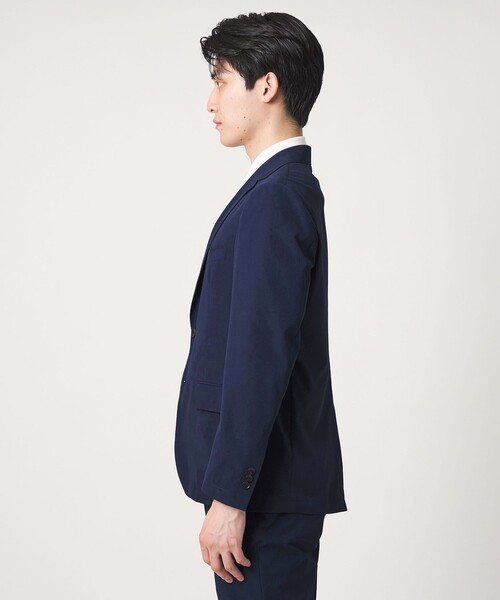 A DAY IN THE LIFE UNITED ARROWS(アデイインザライフユナイテッドアローズ)の「サッカー 2ボタン ジャケット-セットアップ対応・マシンウォッシャブル-<A DAY IN THE LIFE>(テーラードジャケット・メンズ・ダークグレー/ネイビー・M/L/S/XL)」の10枚目の写真