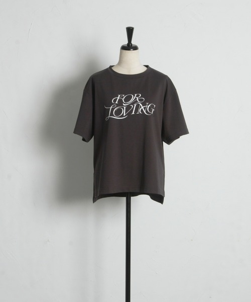 &. NOSTALGIA(アンドドットノスタルジア)の「【接触冷感・汗染み防止・UVカット】ロゴTシャツ(Tシャツ/カットソー・レディース・ピンク/ホワイト/グレイッシュベージュ・M)」の22枚目の写真