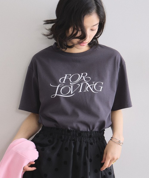 &. NOSTALGIA(アンドドットノスタルジア)の「【接触冷感・汗染み防止・UVカット】ロゴTシャツ(Tシャツ/カットソー・レディース・ピンク/ホワイト/グレイッシュベージュ・M)」の14枚目の写真