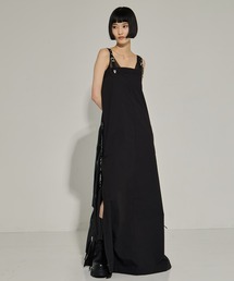【TOGA PULLA/トーガプルラ】Twill fringe dress/ツイルフリンジドレス