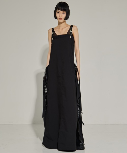 TOGA PULLA（トーガ　プルラ）の「【TOGA PULLA/トーガプルラ】Twill fringe dress/ツイルフリンジドレス（ドレス・レディース・ブラック・36）」の17枚目の写真