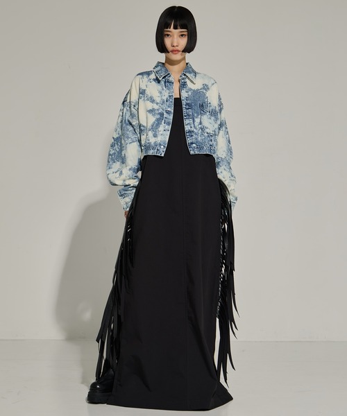 TOGA PULLA（トーガ　プルラ）の「【TOGA PULLA/トーガプルラ】Twill fringe dress/ツイルフリンジドレス（ドレス・レディース・ブラック・36）」の15枚目の写真