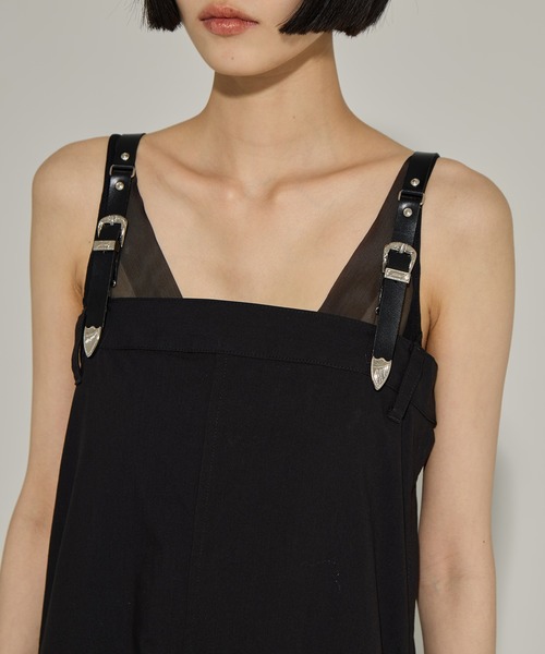 TOGA PULLA（トーガ　プルラ）の「【TOGA PULLA/トーガプルラ】Twill fringe dress/ツイルフリンジドレス（ドレス・レディース・ブラック・36）」の10枚目の写真
