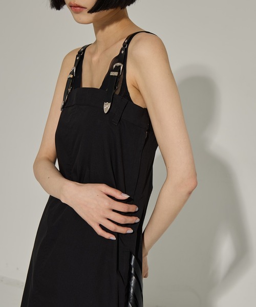 TOGA PULLA（トーガ　プルラ）の「【TOGA PULLA/トーガプルラ】Twill fringe dress/ツイルフリンジドレス（ドレス・レディース・ブラック・36）」の9枚目の写真