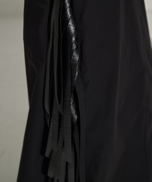 TOGA PULLA（トーガ　プルラ）の「【TOGA PULLA/トーガプルラ】Twill fringe dress/ツイルフリンジドレス（ドレス・レディース・ブラック・36）」の6枚目の写真