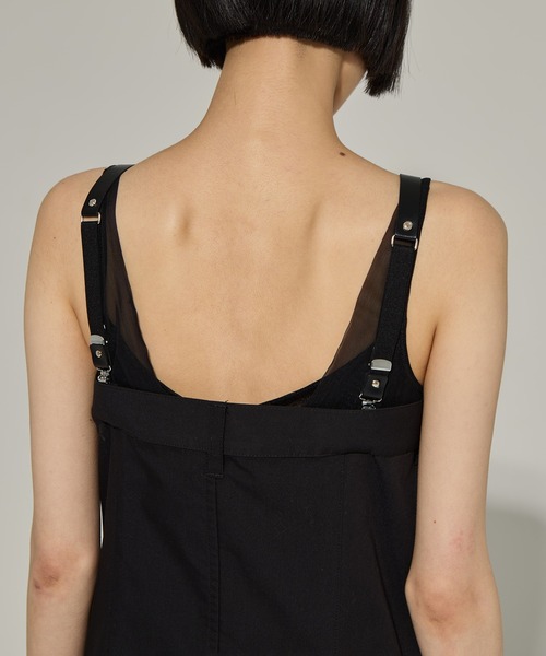 TOGA PULLA（トーガ　プルラ）の「【TOGA PULLA/トーガプルラ】Twill fringe dress/ツイルフリンジドレス（ドレス・レディース・ブラック・36）」の4枚目の写真