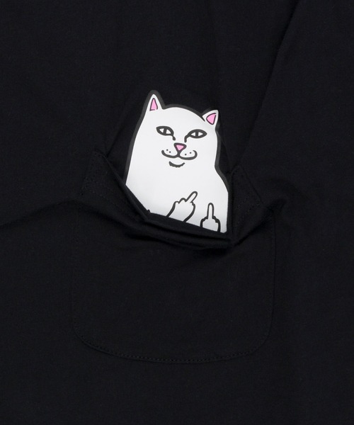RIPNDIP(リップンディップ)の「LORD NERMAL POCKET TEE (BLACK)(Tシャツ/カットソー・メンズ・ブラック・SMALL/MEDIUM/LARGE/X-LARGE/XX-LARGE)」の2枚目の写真