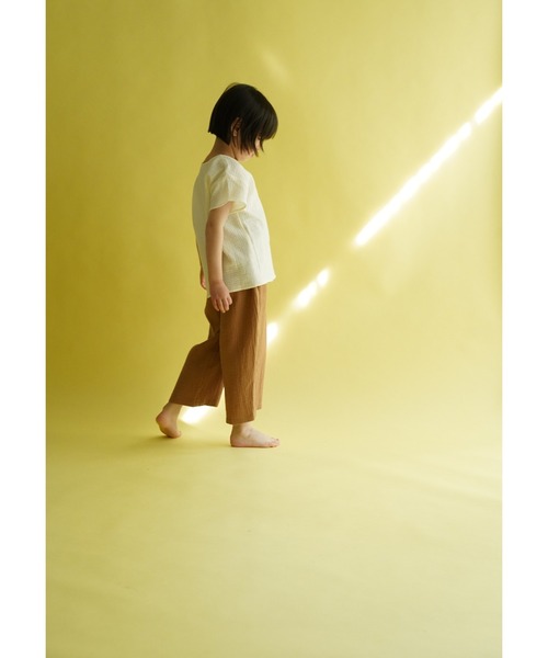 Catchup（ケチャップ）の「ガーゼ半袖トップス（シャツ/ブラウス・キッズ・ブラウン/ピンク/ホワイト/グリーン・100㎝/110㎝/120㎝/130㎝/90㎝）」の12枚目の写真