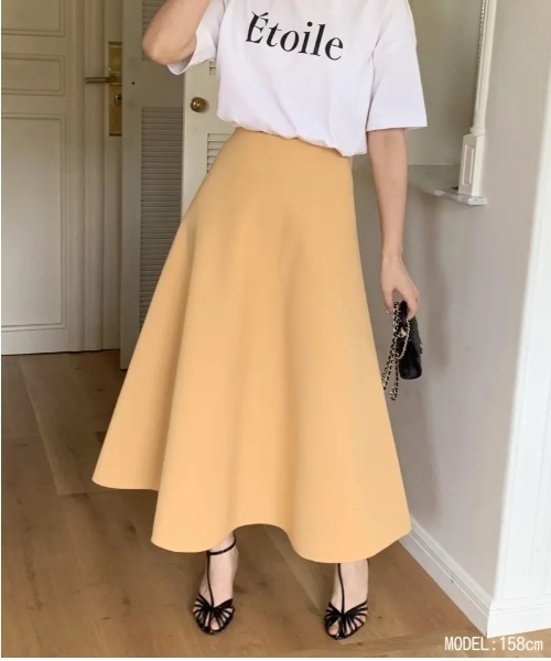 BIRTHDAY BASH(バースデイバッシュ)の「A LINE BONDING SKIRT LONG(Aラインボンディングスカートロング)(スカート・レディース・イエロー・LARGE/MEDIUM/SMALL)」の3枚目の写真