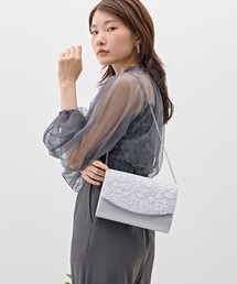 スパンコール繊細刺繍レースクラッチバッグ 結婚式 お呼ばれ オケージョン
