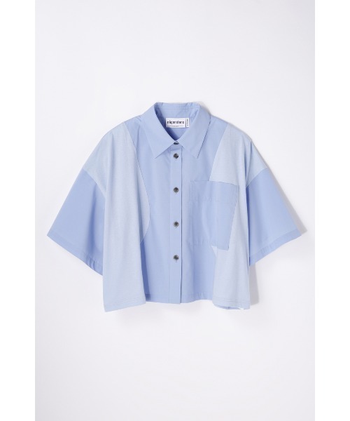 nagonstans（ナゴンスタンス）の「flowline shirt（シャツ/ブラウス・レディース・ホワイト/ライトブルー/ブラック・MEDIUM）」の3枚目の写真