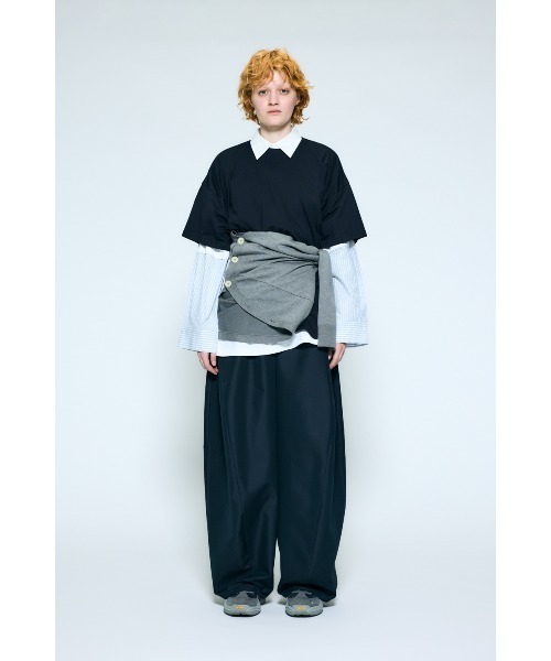 nagonstans（ナゴンスタンス）の「flowline shirt（シャツ/ブラウス・レディース・ホワイト/ライトブルー/ブラック・MEDIUM）」の10枚目の写真