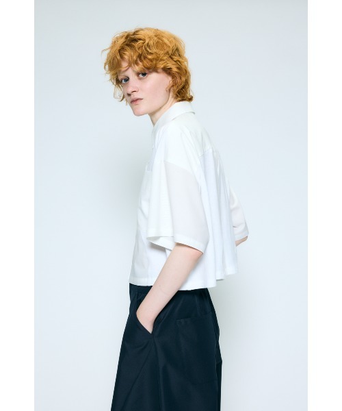 nagonstans（ナゴンスタンス）の「flowline shirt（シャツ/ブラウス・レディース・ホワイト/ライトブルー/ブラック・MEDIUM）」の11枚目の写真