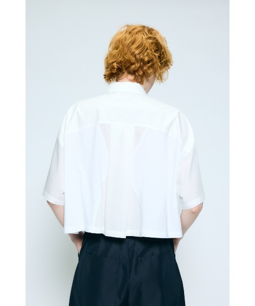 nagonstans（ナゴンスタンス）の「flowline shirt（シャツ/ブラウス・レディース・ホワイト/ライトブルー/ブラック・MEDIUM）」の12枚目の写真