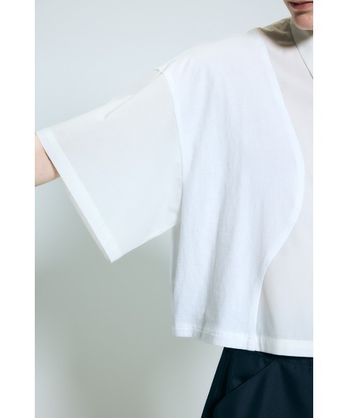 nagonstans（ナゴンスタンス）の「flowline shirt（シャツ/ブラウス・レディース・ホワイト/ライトブルー/ブラック・MEDIUM）」の8枚目の写真