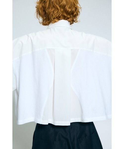 nagonstans（ナゴンスタンス）の「flowline shirt（シャツ/ブラウス・レディース・ホワイト/ライトブルー/ブラック・MEDIUM）」の15枚目の写真