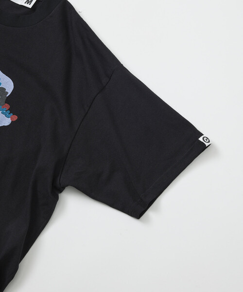 cotton pan（コットンパン）の「COTTON PAN/コットンパン リラックスフィット プリント クルーネック Tシャツ / 真夜中（Tシャツ/カットソー・メンズ・ブラック/ホワイト・LARGE/MEDIUM）」の8枚目の写真