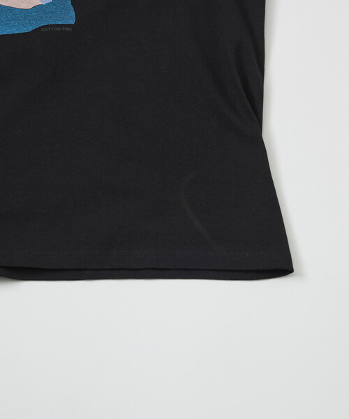 cotton pan（コットンパン）の「COTTON PAN/コットンパン リラックスフィット プリント クルーネック Tシャツ / 真夜中（Tシャツ/カットソー・メンズ・ブラック/ホワイト・LARGE/MEDIUM）」の10枚目の写真